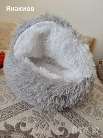 Мека плюшена къщичка за коте, снимка 3 - За котки - 56159693