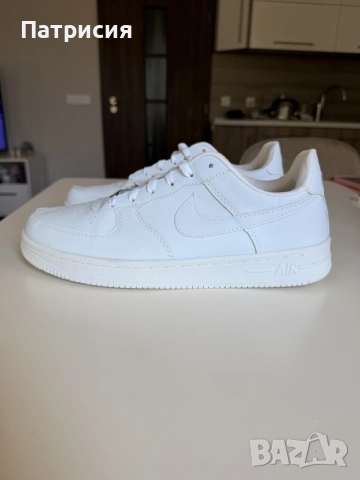 Бели мъжки сникърси маратонки Nike Air Force 1 Low ниски кецове, размер 45, бял цвят, white, AF1, снимка 3 - Спортни обувки - 56042912