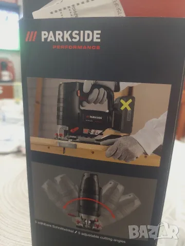 НОВ прободен трион зеге акумулаторно 20 V Parkside Performance черна профи серия, снимка 4 - Триони и циркуляри - 55711546