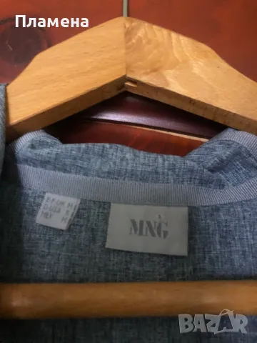 Тънко сиво горнище с качулка Манго М, снимка 2 - Спортни екипи - 49267123