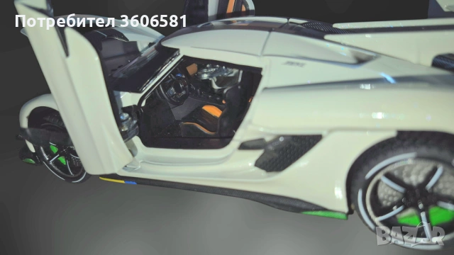 Метален реалистичен модел на Koenigsegg Jesko 2021г модел, снимка 7 - Коли, камиони, мотори, писти - 48365245