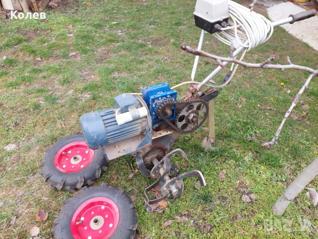 Електрическа мотофреза +двигател 7,5 к.с., снимка 4 - Градинска техника - 53454150