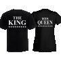 тениски за двойки крал и кралица, снимка 1 - Романтични подаръци - 35753584