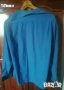 Нова Мъжка Синя Риза с Дълъг Ръкав М, снимка 7