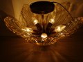 Винтидж висящ полилей от стъкло Murano Italy Barovier, снимка 1 - Лампи за таван - 42600361
