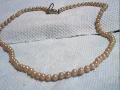 стар красив колие естествени перли сръберна закоп4алка, снимка 1