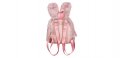Детска плюшена розова чанта с уши , снимка 3