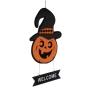 Halloween / Хелоуин висяща дървена тиква с шапка_1244368, снимка 2
