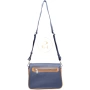 Ежедневна дамска чанта AMORE Ludovica - Blue & Tan, снимка 3