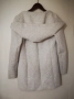 Спортно палто с широка качулка на цип светло сиво S размер, снимка 2