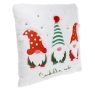 Коледна възглавница с джуджета, бял, снимка 3