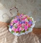 Чадърче с цветя, ръчно направено., снимка 2