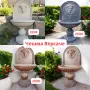 Градинска чешма от бетон с мивка и корито Версаче за двор външна – различни цветове, снимка 1