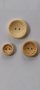 Дървени копчета с надпис Handmade  