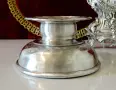 Калаен свещник Норвегия 630 гр.,печат, снимка 3