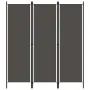 vidaXL Параван за стая, 3 панела, антрацит, 150x180 см, снимка 1