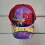 Нова детска шапка с козирка СпайдърМен (SpiderMan), снимка 1 - Шапки, шалове и ръкавици - 41806099