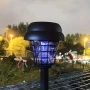 Соларна лампа против комари за открито – комплект 2 броя с UV защита и декоративно осветление, снимка 4