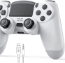 Нов Безжичен контролер за PS4/PC – вибрация, тъчпад, жак за слушалки, снимка 1