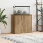 vidaXL Стойка за аквариум, дъб, 81x36x73 см, инженерно дърво, снимка 3