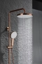 Интелигентна душ система Rose Gold с термостат и LED дисплей D47, снимка 6