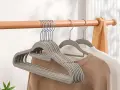 Закачалки за дрехи 20бр велур, снимка 4