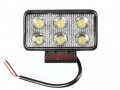 LED халоген работна лампа диодна светлина 12V 24V мощност 18W подходящ за: джип, кола, камион, лодка, снимка 4