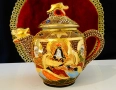 Кана японски порцелан Satsuma,Дракон,злато,500 мл. , снимка 1