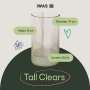 Нов комплект от 6 броя Устойчиви чаши за вода коктейли сокове Екологични чисти, снимка 4