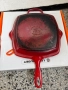 Професионален Чугунен Тиган Le Creuset Signature Square Skillet Grill 26см, 20183.26.00 / 00422!, снимка 5
