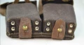 Стара  кожена военна паласка за патрони за колан амуниции пушка лов и риболов, снимка 3
