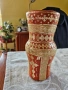 Керамична ваза, облечена в кожа, снимка 1
