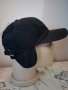 Зимни черни шушлякови шапки с козирка и ушички, снимка 5