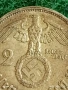 Сребърна монета 2 райхсмарки 1938г. Германия Трети Райх с Свастика за КОЛЕКЦИОНЕРИ 53073, снимка 3
