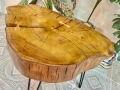 Ръчно изработена дизайнерска маса от дърво, снимка 4