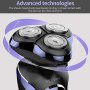 Нова Електрическа самобръсначка за мъже/Водоустойчиви мокри и сухи ротации/USB, снимка 6