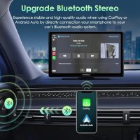 Нов 9-инчов Безжичен CarPlay/Android Auto + 2.5K Dash Cam за кола автомобил, снимка 6 - Друга електроника - 44394583