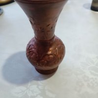 Стара ръчно изработена медна ваза, снимка 5 - Антикварни и старинни предмети - 39553847