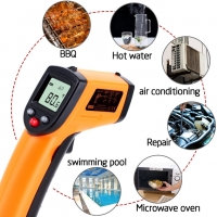 Безконтактен инфрачервен термометър с обхват -50 – 400 °C, снимка 4 - Други инструменти - 36035047