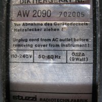 Ретро касетен диктофон тип AW 2090- фирма Stuzzi, Австрия, снимка 16 - Други - 33934848