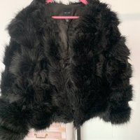 Пухено палто в размер М, снимка 3 - Палта, манта - 44407246