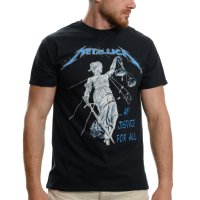Нова мъжка тениска с дигитален печат на музикалната група METALLICA and justice for all, снимка 1 - Тениски - 40426698