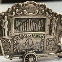 Сребърна миниатюра на уличен орган. №4162 , снимка 10 - Колекции - 41226078