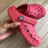 Оригинални юношески тъмно червени чехли Crocs ! 34-35 н, снимка 2 - Детски сандали и чехли - 41343103