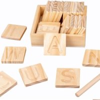 Дървена двустранна дъска за проследяване на азбука , снимка 4 - Образователни игри - 41936728