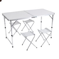 Комплект сгъваеми столове и маса за къмпинг, снимка 2 - Къмпинг мебели - 41983227