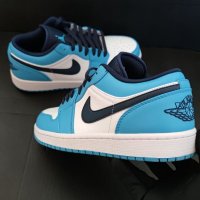 Нови Оригинални Маратонки Nike Air Jordan 1 Low unc Обувки Размер 42 и 43  номер сини бели черни blue в Маратонки в гр. Габрово - ID39180705 — Bazar.bg