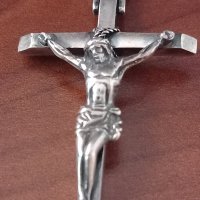 Сребърен кръст, снимка 1 - Колиета, медальони, синджири - 42461180