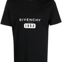 GIVENCHY Black Reverse Logo Print Slim Fit Мъжка Тениска size M (S) и L (M), снимка 2 - Тениски - 41068623