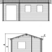 Сглобяеми дървени преместваеми къщи масив 22м2 - дървени бунгала масив, снимка 5 - Строителни материали - 44197306